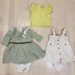 Janie & Jack girls 6-12 month bundle